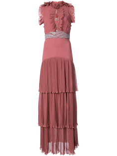 embellished tiered dress Just Cavalli