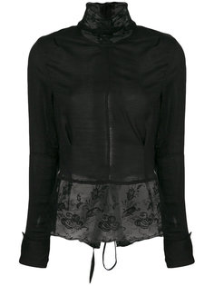 топ с кружевом и завязкой сзади Ann Demeulemeester