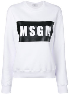 толстовка с логотипом MSGM