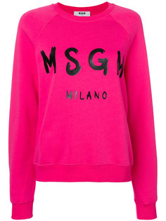 толстовка с логотипом MSGM