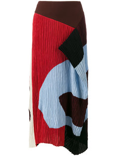 юбка Calda с драпировкой дизайна колор-блок Roksanda