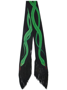 шарф с вышивкой змеи Rockins