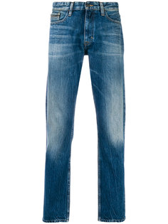 джинсы кроя слим с потертой отделкой Calvin Klein Jeans