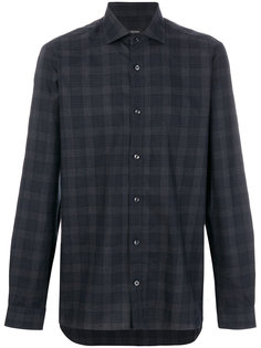 рубашка с принтом в клетку Z Zegna