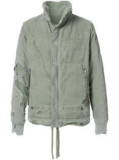 пуховик с потертой отделкой Greg Lauren