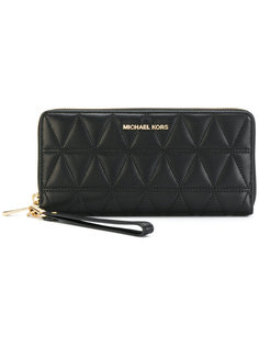 кошелек на молнии с декоративной строчкой Michael Michael Kors