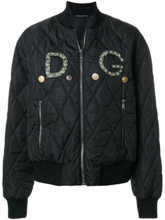 куртка-бомбер с аппликацией  Dolce &amp; Gabbana