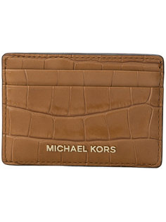 визитница с эффектом крокодиловой кожи Michael Michael Kors