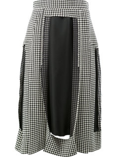 юбка с плиссировкой и прорезями Maison Margiela