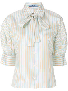 блузка с завязками на бант Prada