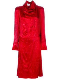 платье с высоким воротом и мятым эффектом  Maison Margiela