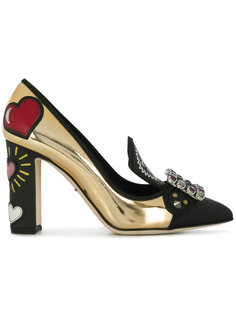 туфли с пряжкой из кристаллов Dolce &amp; Gabbana