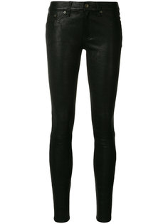 кожаные брюки скинни Rag &amp; Bone