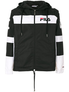 панельная куртка с капюшоном с принтом Fila