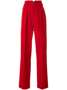 прямые брюки с высокой талией Red Valentino