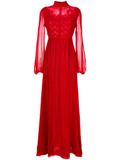 длинное платье  с вышивкой Romantic Giambattista Valli