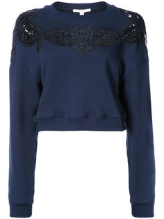 cropped embroidered sweatshirt Jonathan Simkhai