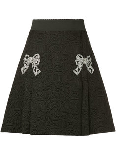 жаккардовая юбка с бантом  Dolce &amp; Gabbana