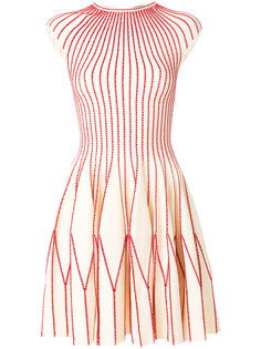трикотажное плиссированное платье Alexander McQueen