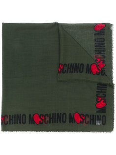 шарф с логотипом Moschino