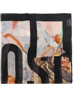 шарф с принтом произведения искусства Moschino