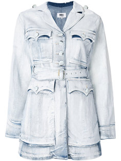 джинсовая куртка с поясом Mm6 Maison Margiela