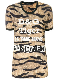 футболка New Rinascimento с принтом тигровых полосок Dolce &amp; Gabbana
