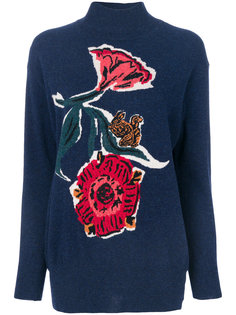 свитер с цветами и белкой  Paul Smith