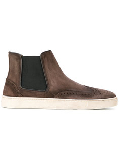 сапоги с перфорацией Santoni