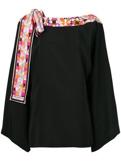 scarf-detailed tunic top Emilio Pucci