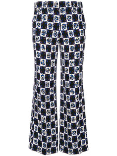 printed cropped flared trousers Emilio Pucci