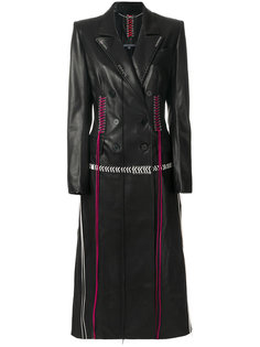 двубортное длинное пальто Alexander McQueen