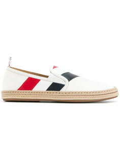 слипоны с контрастными полосками Thom Browne