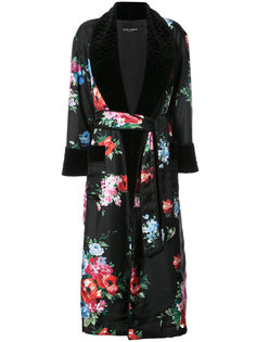 пальто с цветочным принтом Dolce &amp; Gabbana