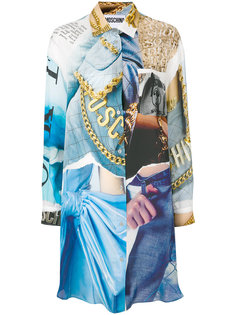 платье-рубашка с принтом  Moschino
