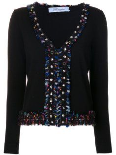 декорированный кардиган с V-образным вырезом Blumarine