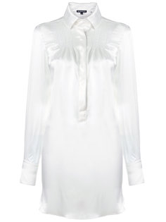 удлиненная атласная рубашка Ann Demeulemeester