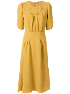 платье с присборенными деталями Nº21