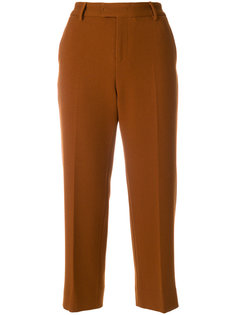 строгие укороченные брюки Pt01