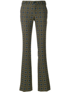 брюки с завышенной талией и принтом Pt01