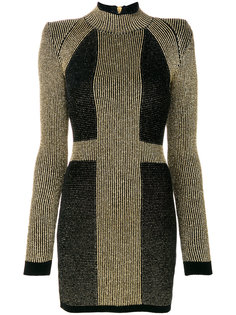 трикотажное платье мини Balmain