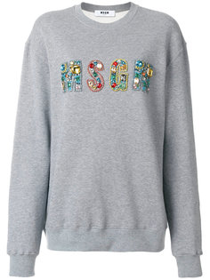 толстовка с логотипом MSGM