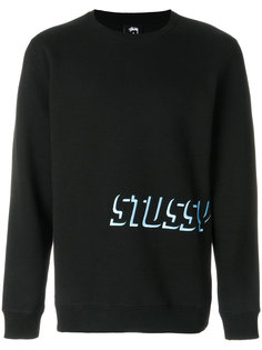 толстовка с вышивкой-логотипом Stussy