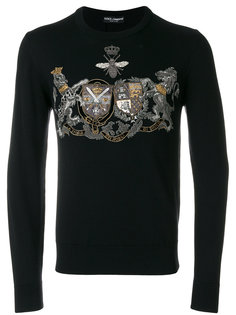 свитер с вышивкой Dolce &amp; Gabbana