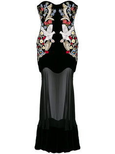 платье с вышивкой в средневековом стиле Alexander McQueen