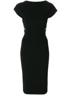 приталенное платье с открытой спиной Victoria Beckham