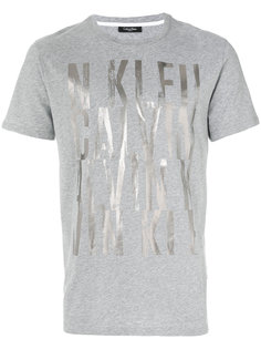 футболка с принтом слогана Calvin Klein