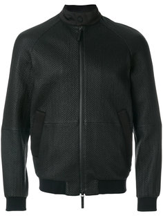 приталенная куртка с тиснением Armani Collezioni