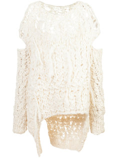 loose distressed knit jumper Barbara I Gongini