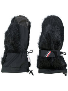 варежки с меховой отделкой Moncler Grenoble